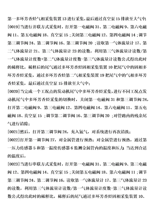 一种多缸发动机尾气中多环芳香烃采集系统的制作方法