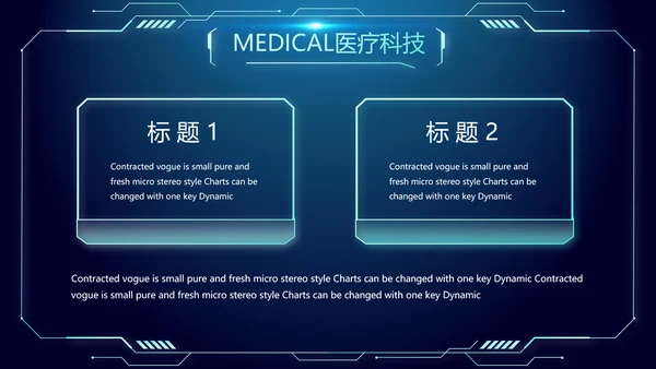 医院医疗科技信息化管理工作总结报告计划动态PPT模板
