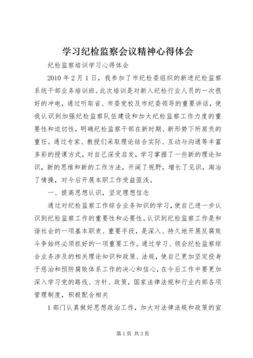 学习纪检监察会议精神心得体会 (5).docx