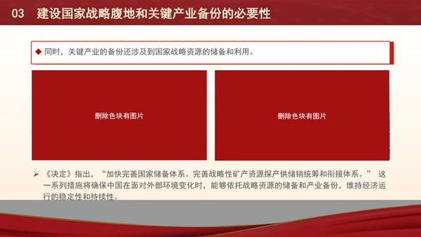 时事热点建设国家战略腹地和关键产业备份的战略和布局ppt