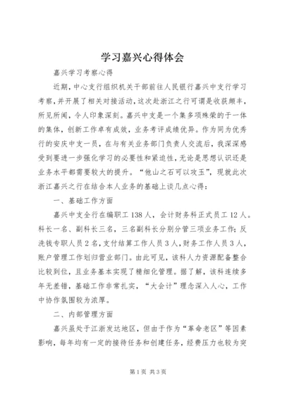 学习嘉兴心得体会 (3).docx