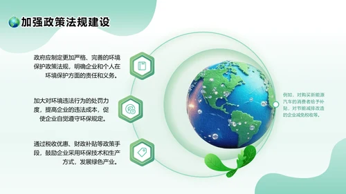 绿色清新风环保与可持续发展PPT模板