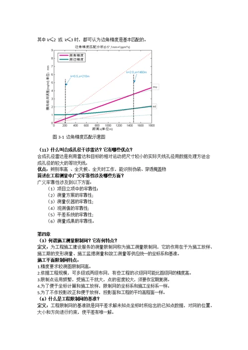 工程测量学期末复习