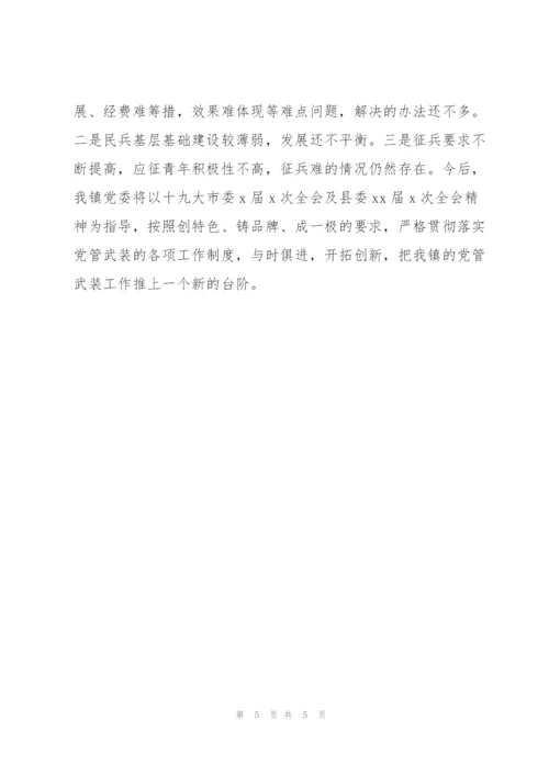 镇乡支部书记党管武装年终工作情况述职报告.docx
