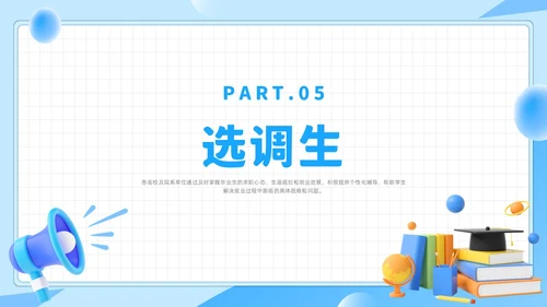蓝色简约风就业指导考研培训课件