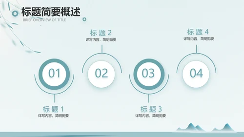 绿色中国风茶文化工作报告动态PPT