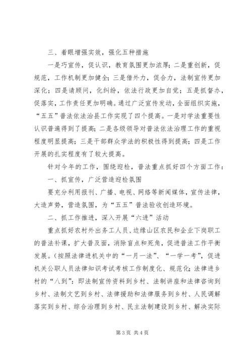 县政府机关五五普法思想汇报 (2).docx