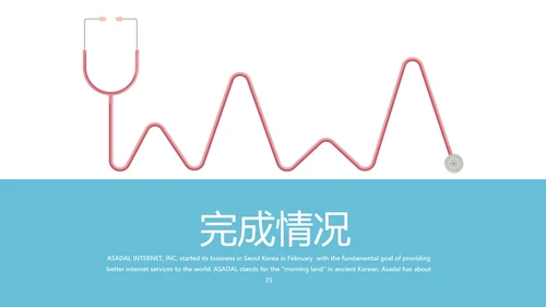 蓝色医院医生护士年年终总结动态PPT
