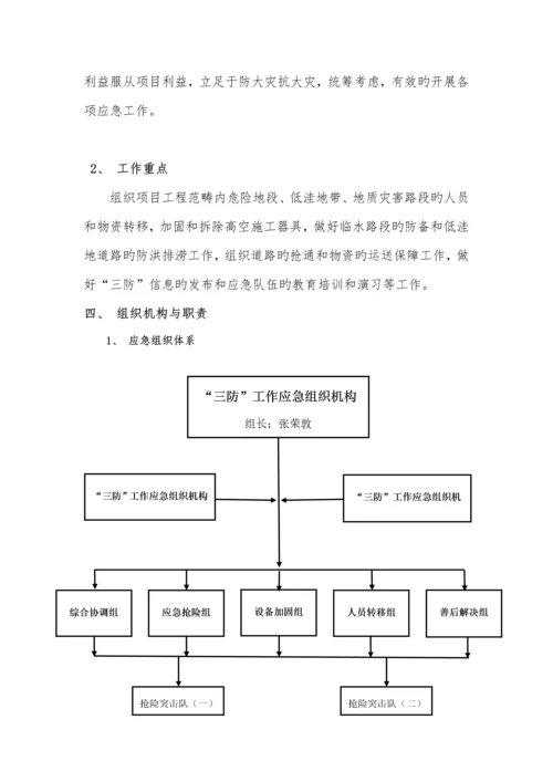 三防应急全新预案.docx