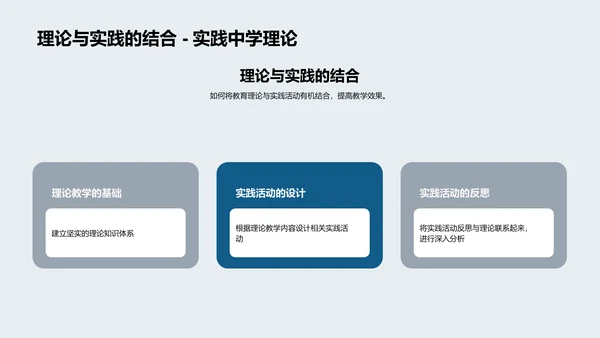 教学实践活动报告PPT模板