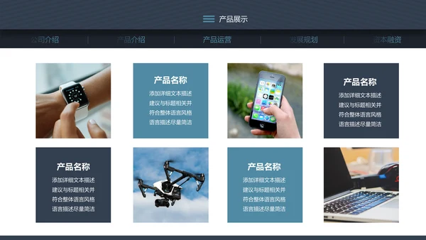 稳重详细内容商业计划书PPT模板
