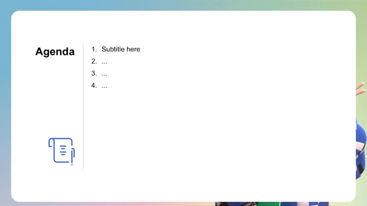 蓝色卡通风大学生自我介绍教育培训PPT主题