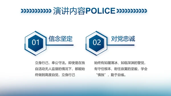 信念坚定对党忠诚公安警察动态PPT