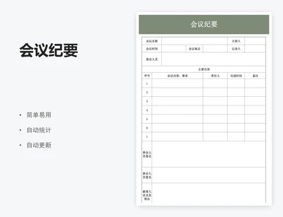 会议纪要