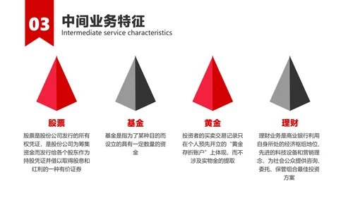 红白色简约风金融银行产品培训