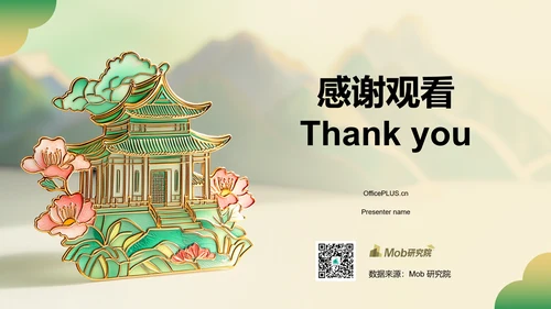 绿色国潮风2024年博物馆文创产业研究报告PPT