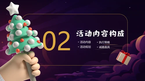 圣诞节活动策划平安夜活动策划通用PPT模板