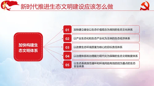坚决打好污染防治攻坚战党课通用PPT模板
