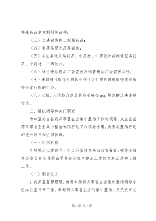 药品零售企业集中整治工作方案.docx