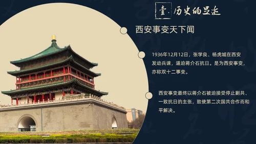 西北长安历史文化之旅通用PPT模板