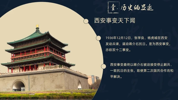 西北长安历史文化之旅通用PPT模板