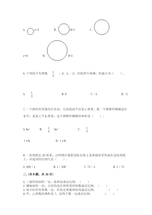 小学毕业班数学检测题（名校卷）.docx