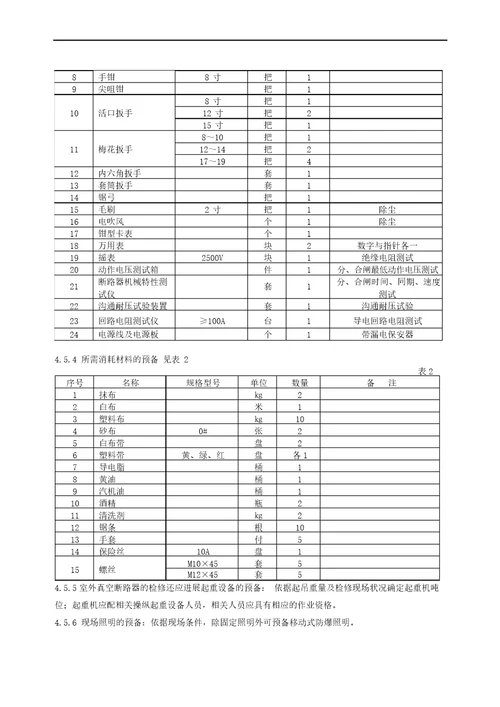 真空断路器现场检修作业指导书