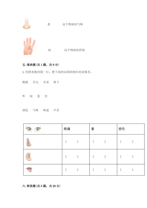 教科版一年级下册科学期末测试卷含答案【夺分金卷】.docx