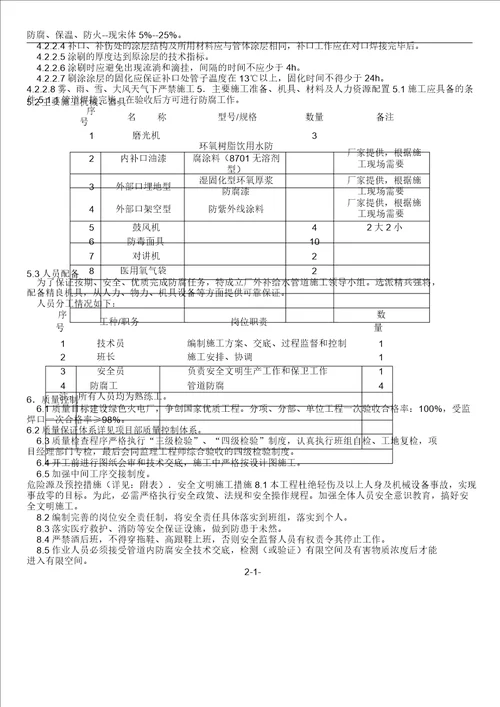 防腐专项施工方案