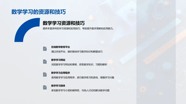 数学思维在生活中的应用PPT模板