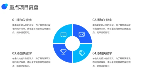 蓝色商务风市场部季度工作报告PPT