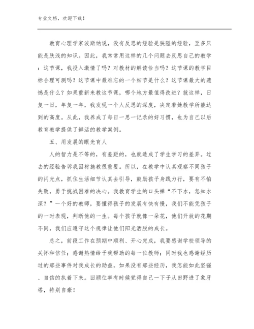 2024年关于教师师德心得体会优选例文29篇.docx