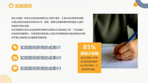 简约风考研复试个人简历PPT模板