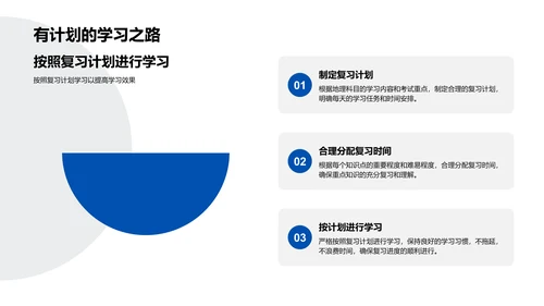 高三地理备考策略PPT模板