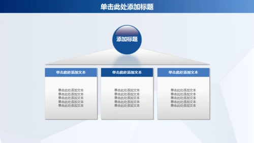 蓝色商务年终工作汇报通用PPT模板