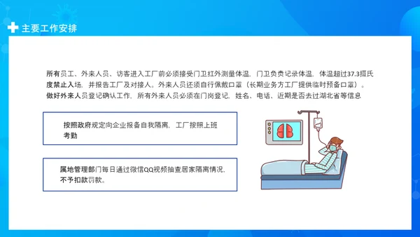 企业工厂复工疫情预防方案PPT模板