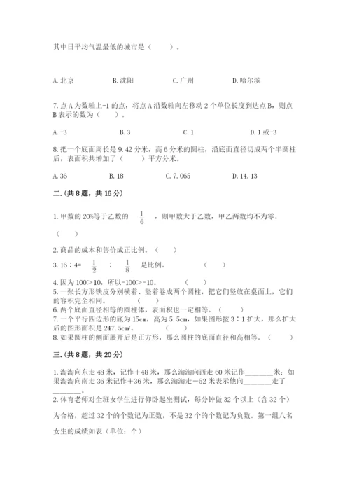 苏教版六年级数学小升初试卷【研优卷】.docx