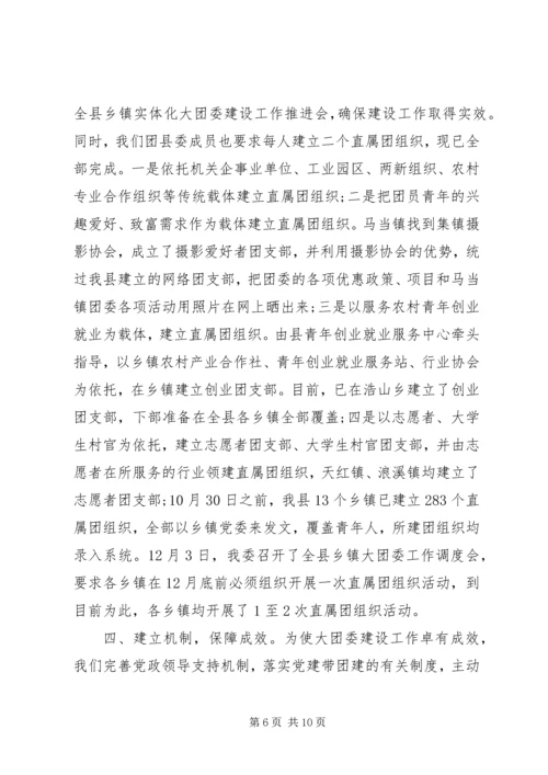 乡镇大团委建设自查报告某年.docx