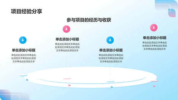 蓝色3D风员工转正述职汇报PPT模板