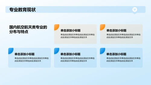 蓝色3D风航空航天类专业通用PPT模板