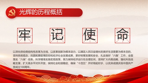红色经典展回顾文学百年党史PPT