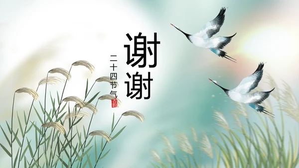 中国风二十四节气寒露节气介绍PPT