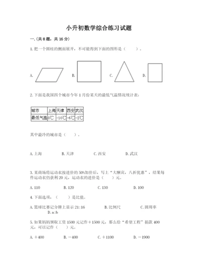 小升初数学综合练习试题精品（必刷）.docx