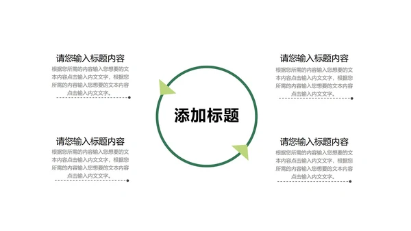 渐变风绿色总结汇报PPT模板