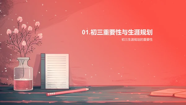 初三生涯规划指导PPT模板