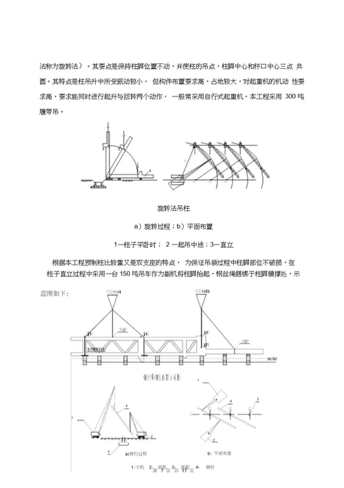 混凝土预制柱吊装方案