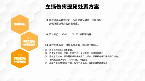 橙色简约几何商务应急预案培训PPT模板应急培训