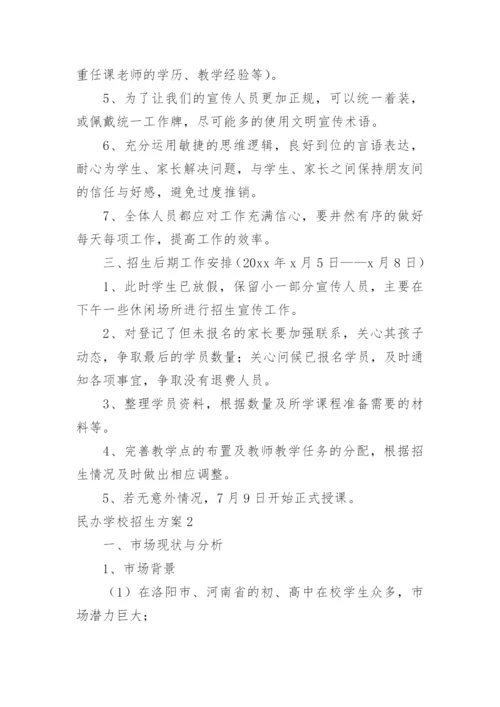 民办学校招生方案.docx