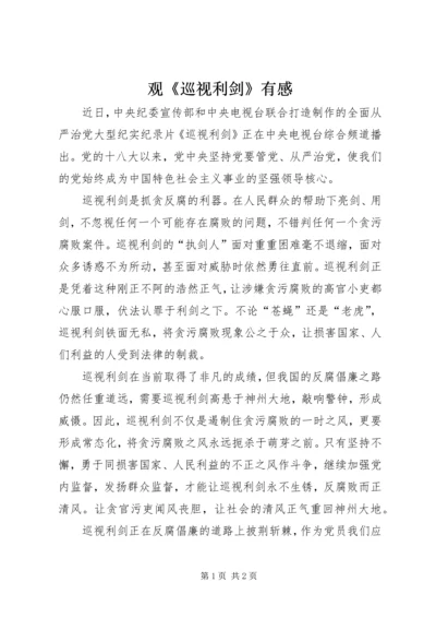 观《巡视利剑》有感.docx