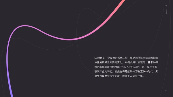 动感线条5G战略计划书PPT模板